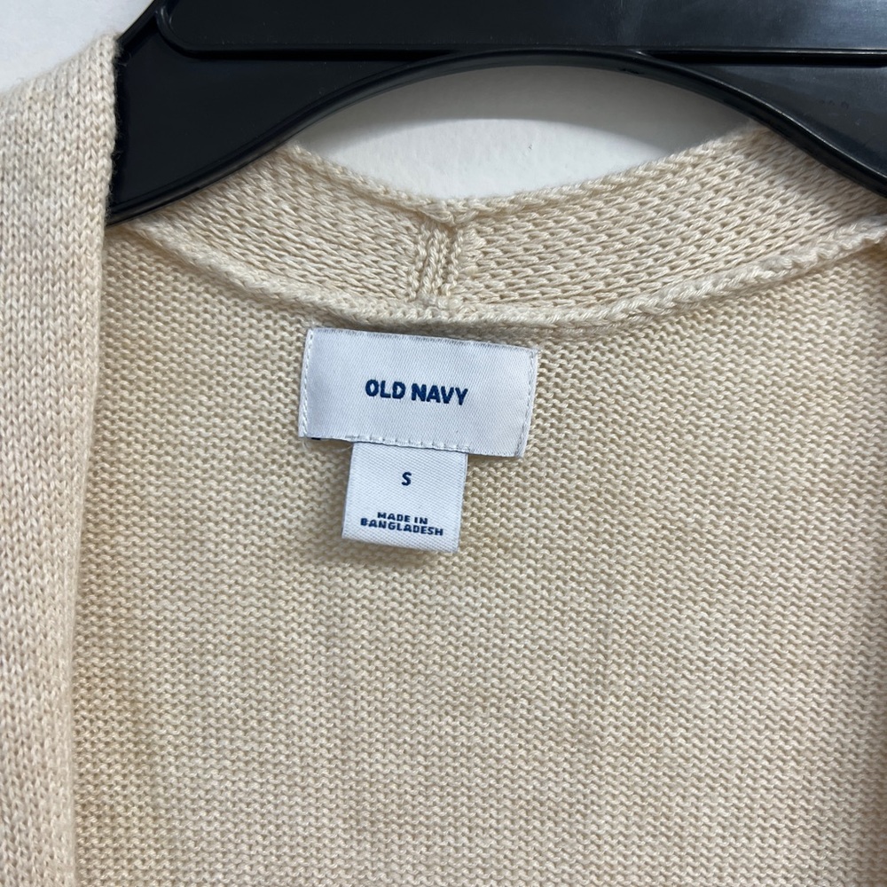 Old Navy Cream Long Cardigan Sweater - Picture 3 of 3